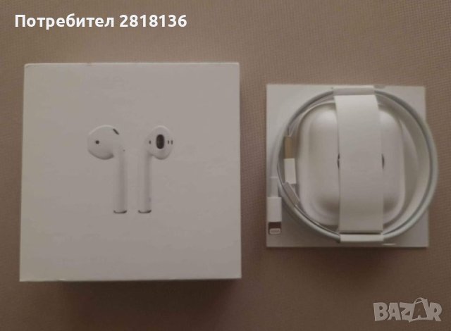 APPLE LIGHTNING USB CABLE 1M MXLY2ZM/A Нов кабел в оригинална кутийка на  AirPods 2, снимка 1 - USB кабели - 40776952