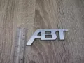 Audi ABT сребриста емблема малък размер, снимка 3