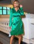 Зелена рокля, ХЛ размер , снимка 1 - Рокли - 40752344