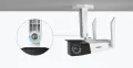 Reolink duo 2 + солар WiFi 4K Панорама , солар/батерия  180 градуса два обектива , снимка 6
