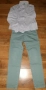 Дънки ZARA и риза Benetton за ръст 140 , снимка 1