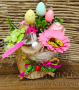 Кошнички с ароматни цветя от пластичен сапун, снимка 5