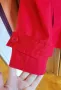 Дамско стилно червено манто, снимка 7