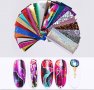 24 цвята комплект фолио за маникюр, снимка 3