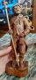 Продавам дървена статуетка, снимка 1 - Антикварни и старинни предмети - 33508149