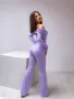 💟Лилав елегантен дамски гащеризон💟, снимка 1
