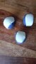 мини топки за жонглиране 3 броя с пясък, бяло сини, снимка 3