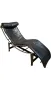 Cassina Le Corbusier LC4 шезлонг с черна кожа, снимка 1