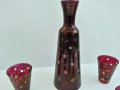 антикварен стъклен сервиз , снимка 3