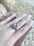 Сребърен пръстен Корона с лунен камък , снимка 2