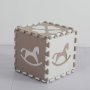 MUSOLEI Подложка от пяна за игра на под за малки деца, 66 части, кафява, 145×145×1 см, снимка 4