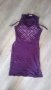 лилаво-вишнева рокля, снимка 1 - Рокли - 26843615