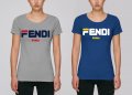  Дамска вталена тениска Fendi реплика 2 цвята и всички размери  , снимка 1