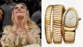 BVLGARI Serpenti Tubogas Snake Gold Diamonds Дамски Часовник, снимка 1