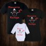 Коледни семейни тениски с щампи - бебешко боди + дамска тениска + мъжка тениска, снимка 1 - Тениски - 26995888