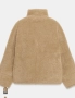 Zara Двулицево яке от изкуствена агнешка кожа zw collection, снимка 3