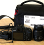 CANON EOS 2000D + обектив EF-S 18-55IS + подарък чанта, снимка 1 - Фотоапарати - 44881469