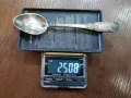 комплект стари сребърни лъжички, снимка 6