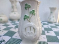 Belleek Ireland Малка Claddagh ваза, снимка 6