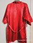 Халат сатенен червен, снимка 9