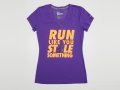 Nike Running Slim Dri-Fit Оригинална Вталена Тениска Памучна (S)