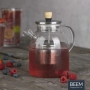 Стъклена кана за чай BEEM с вграден цедка-филтър – 1 литър, боросиликатно стъкло, снимка 1