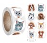 100 бр Котки Кучета микс малки самозалепващи лепенки стикери за ръчна изработка за подарък, снимка 1 - Други - 32404520