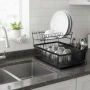 Двуетажен метален сушилник за съдове Cheffinger с отделение за прибори – повече ред и сух плот в кух, снимка 5