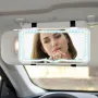 Огледало за кола с LED осветление, за монтаж на сенник сенник , снимка 2