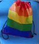 Спортна мешка - Rainbow Drawstring Bag, снимка 1