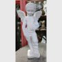 Ангел от бетон градинска фигура в бял цвят, снимка 2