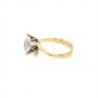 Златен дамски пръстен 2,69гр. размер:50 14кр. проба:585 модел:13601-5, снимка 2