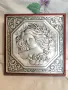 ПРЕКРАСНА Винтидж Барелефна Сребърна Картина "Мадона"от Пиетро Гуерини, снимка 2