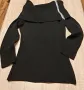 Нова ,мека блуза,с поло яка и ефектна ,еластична ,черна блуза, снимка 6