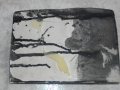 Старинна Ръчна Релефна Керамична Рисунка "Коне" Върху Керамична Плочка - Антикварна, снимка 12