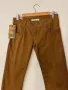 Дамски памучен кафяв панталон с намачкан ефект, снимка 3