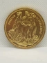 позлатена Английска монета репродукция , снимка 2