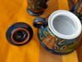 Продавам комплект от 2 ръчно рисувани керамични чаши плюс захарница с капак от Danko Pottery, снимка 6