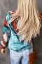 Дамско дънково яке с качулка в стил western, 2цвята, снимка 7