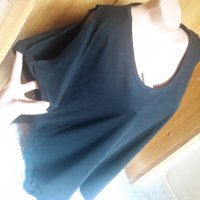 Нова черна изчистена тениска с голи рамене ХХЛ, снимка 3 - Тениски - 32879897