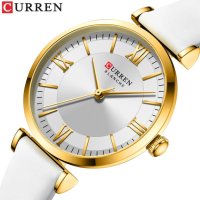Дамски часовник Curren Luxury Wrist Watch, Бял/Златист, снимка 2 - Дамски - 44042254