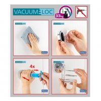 Стенна вакумна поставка за тоалетна хартия WENKO VACUUM - LOC, снимка 3 - Други стоки за дома - 38272094