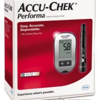 Глюкомер за измерване на кръвна захар Accu Chek Performa + 110 бр. тест ленти, снимка 1 - Уреди за диагностика - 27851997