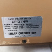 Тонколони Sharp CP-31 HW, снимка 6 - Тонколони - 33317659