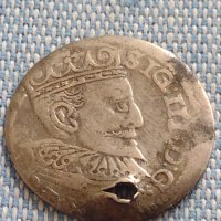 Сребърна монета 3 Гроша 1596г. Сигизмунд трети Рига 13697, снимка 1 - Нумизматика и бонистика - 42930117