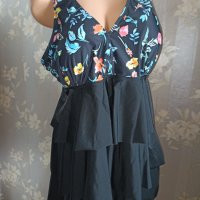 Shein XXXL/ XXXXL -Плажна  нова рокля/ танкини за много едра дама, снимка 4 - Бански костюми - 40679373