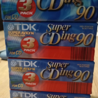 Лот от 12 бр чисто нови хромни касети TDK Super CDing 90, снимка 1 - Аудио касети - 44867362