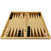 3 в 1 - Шах, дама и табла, Размери 49x49 см, Дървена шахматна дъска, от иглолистно дърво, снимка 3 - Шах и табла - 43209093