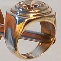 Масивен сребърен пръстен с голям камък , снимка 5 - Пръстени - 39763768