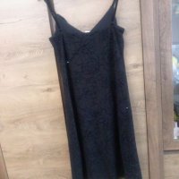 Ансамбъл:рокля от мрежа на флок+ръкав от еластично кадифе на Oviesse.  N:M, снимка 4 - Рокли - 39824163